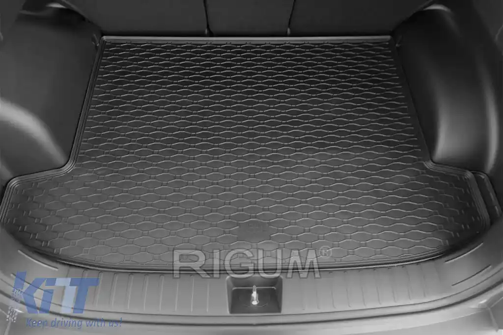 Covor de cauciuc pentru portbagaj de la Rigum, potrivit pentru Hyundai Tucson, Tucson HEV, Tucson MHEV după 2021-image-6224947