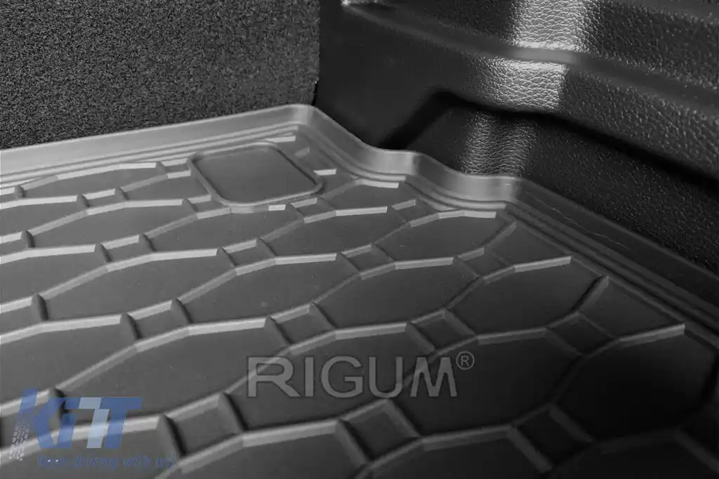 Covor de cauciuc pentru portbagaj de la Rigum, potrivit pentru Kia xCeed wagon după 2019, cu podeaua portbagajului în poziția superioară sau inferioară-image-6225094
