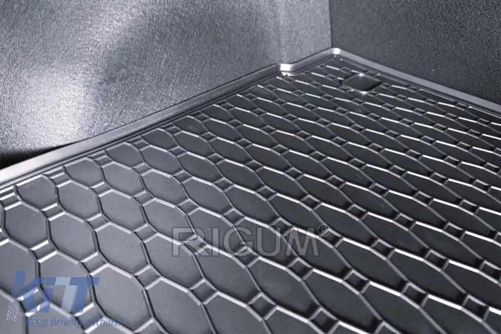 Covor de cauciuc pentru portbagaj de la Rigum, potrivit pentru Kia Ceed hatchback după 2018, negru-image-6225126