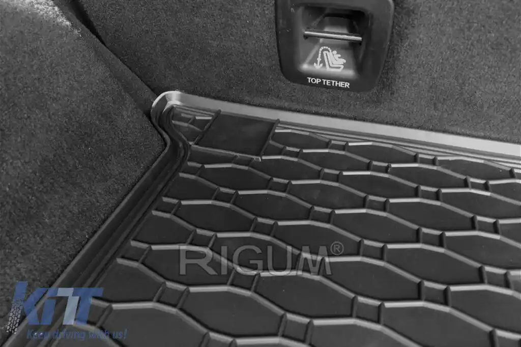 Covor de cauciuc pentru portbagaj de la Rigum, potrivit pentru Mercedes GLE W166 după 2015, ML W166 după 2012-image-6225334