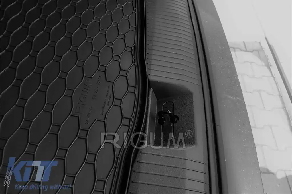 Covor de cauciuc pentru portbagaj de la Rigum, potrivit pentru Nissan X-Trail, X-Trail e-Power cu 5 locuri după 2023-image-6225399