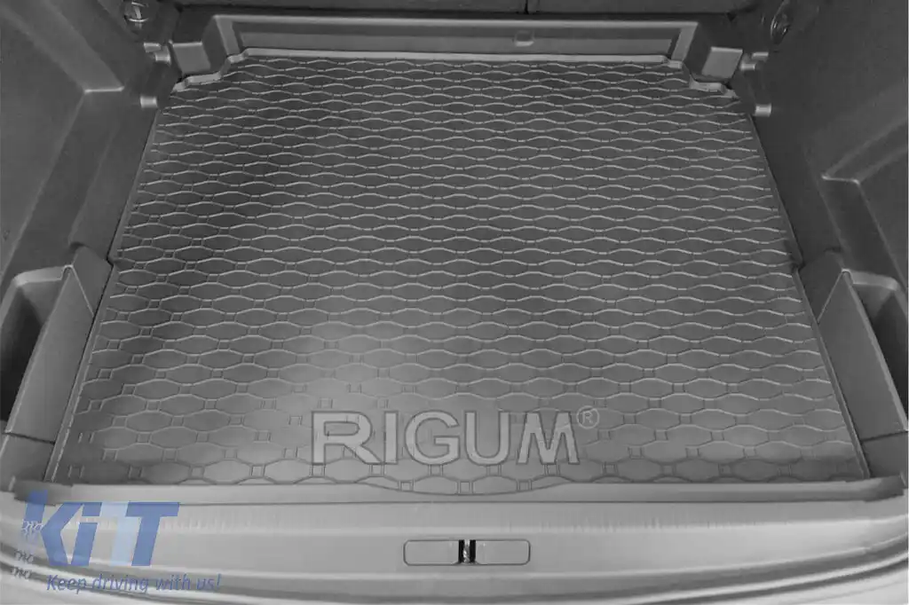 Covor de cauciuc pentru portbagaj de la Rigum potrivit pentru Opel Grandland X, Citroën C5 Aircross după 2017, Peugeot 3008 după 2016, negru-image-6225454