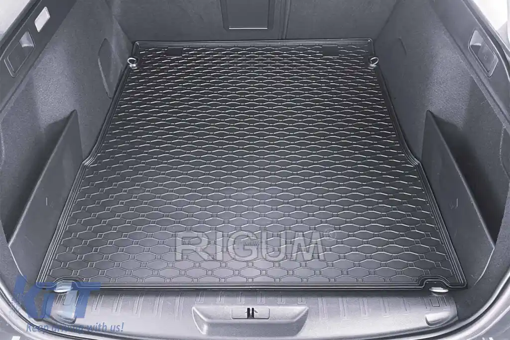 Covor de cauciuc pentru portbagaj de la Rigum, potrivit pentru Peugeot 308 break după 2014, negru-image-6225483