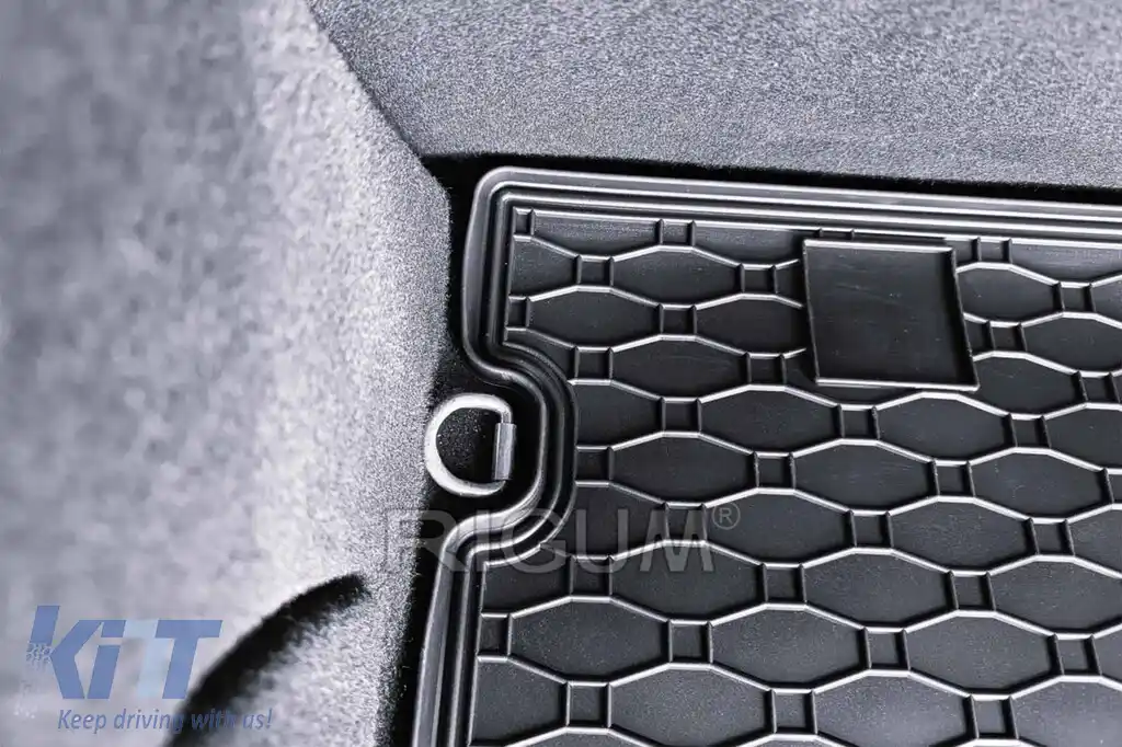 Covor de cauciuc pentru portbagaj de la Rigum, potrivit pentru Peugeot 308 break după 2014, negru-image-6225484