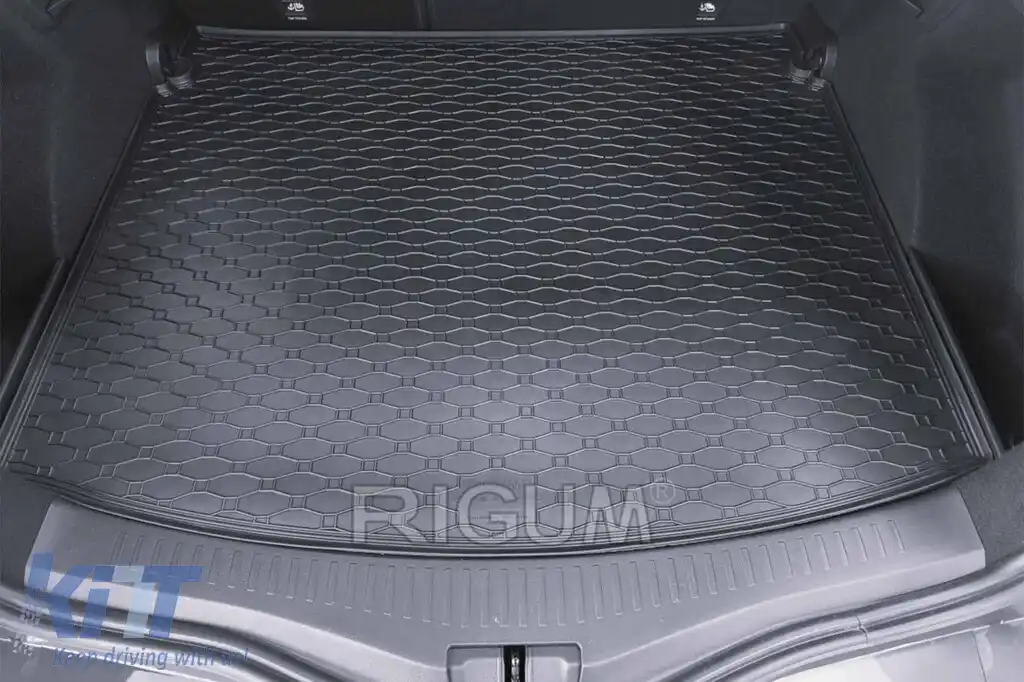 Covor de cauciuc pentru portbagaj de la Rigum, potrivit pentru Renault Megane Grandtour după 2016, cu podeaua portbagajului în poziția superioară-image-6225536