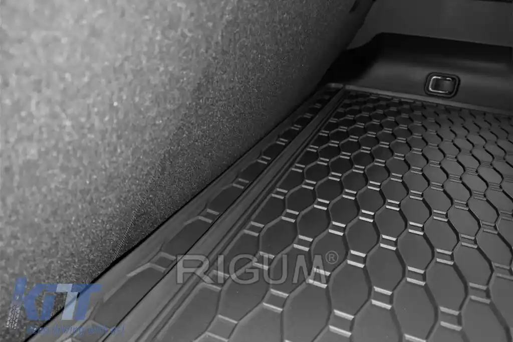 Covor de cauciuc pentru portbagaj de la Rigum, potrivit pentru SsangYong Korando după 2019, cu podeaua portbagajului în poziția superioară sau inferioară-image-6225581