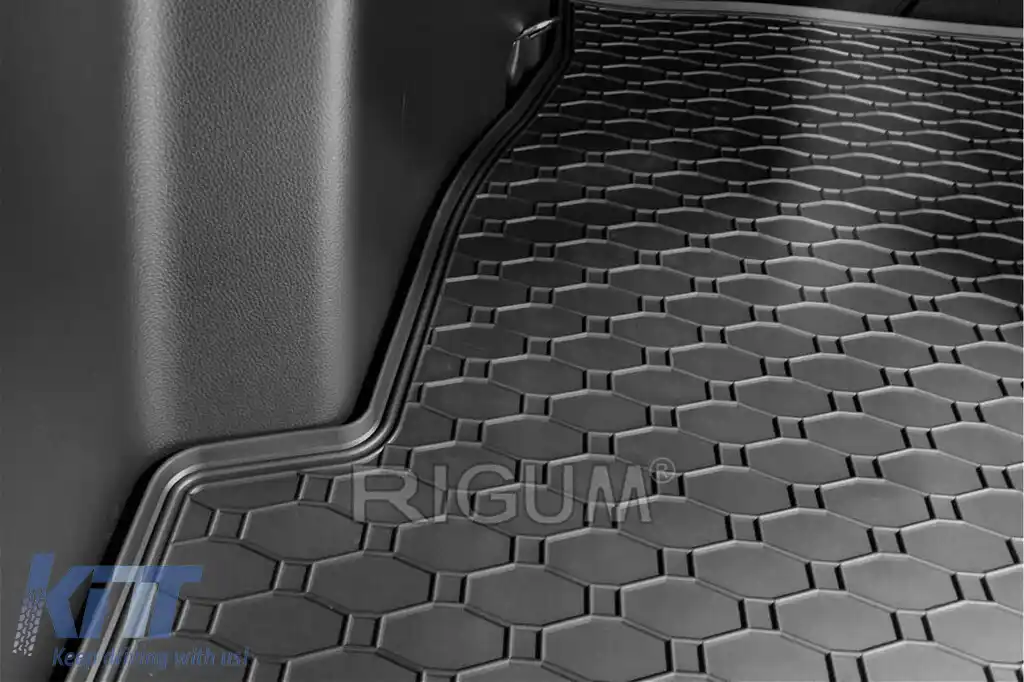 Covor de cauciuc pentru portbagaj de la Rigum, potrivit pentru Toyota Rav4, Rav4 Hybrid după 2019, negru-image-6225728