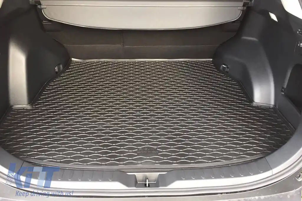 Covor de cauciuc pentru portbagaj de la Rigum, potrivit pentru Toyota Rav4, Rav4 Hybrid după 2019, negru-image-6225730