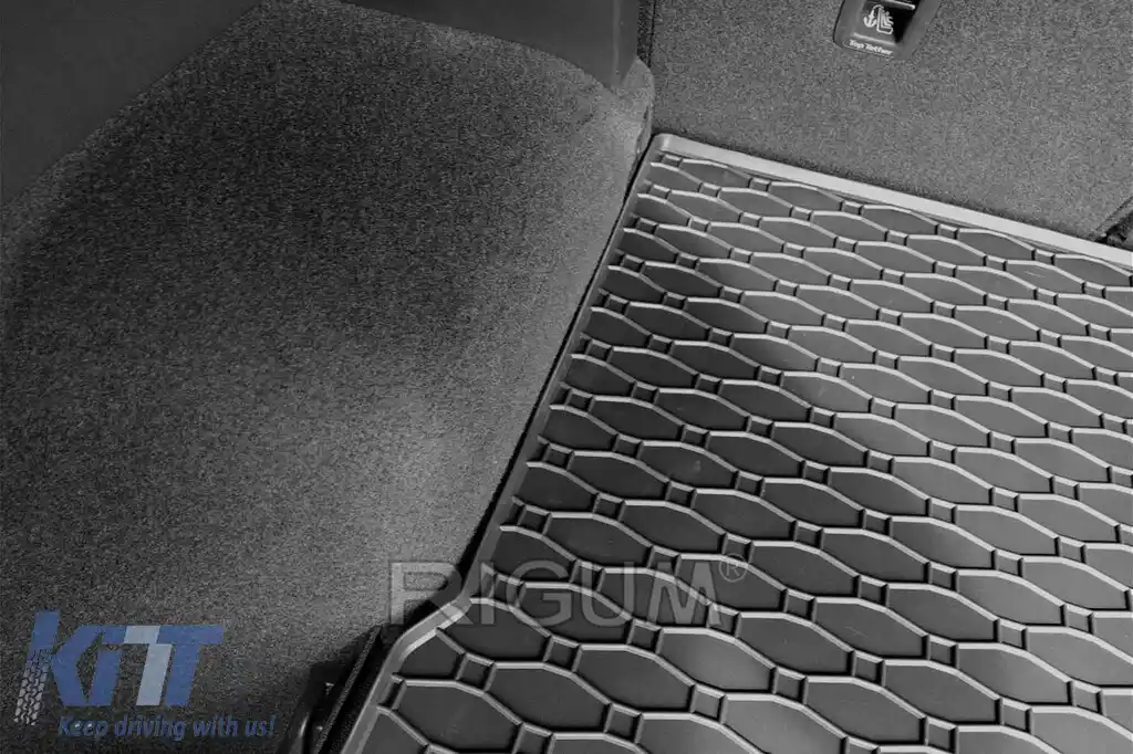 Covor de cauciuc pentru portbagaj de la Rigum, potrivit pentru Volkswagen Tiguan 2016-2020, după 2020 cu podeaua portbagajului în poziția superioară-image-6225787
