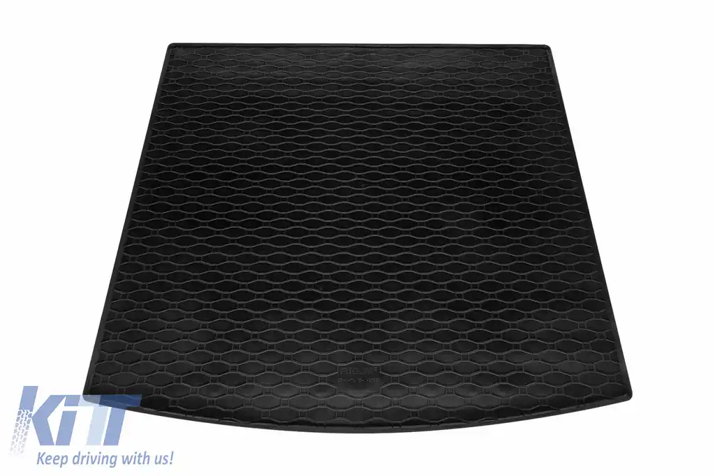 Covor de cauciuc pentru portbagaj de la Rigum, potrivit pentru Volkswagen Touran după 2015, cu podeaua portbagajului în poziția superioară, Touran după 2015 cu 7 locuri și rândul 3 de scaune pliat-image-6225799