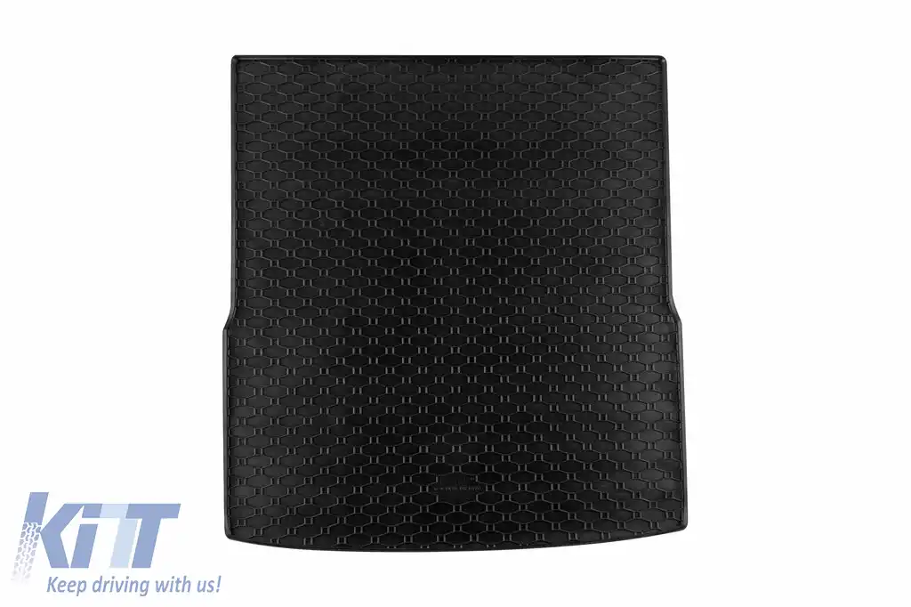 Covor de cauciuc pentru portbagaj de la Rigum, potrivit pentru Volkswagen Passat B6 wagon 2005-2010, Passat B7 wagon 2010-2014, negru