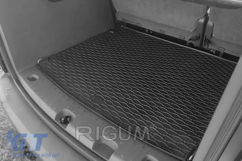 Covor de cauciuc pentru portbagaj de la Rigum, potrivit pentru Volkswagen Caddy 2004-2020, 5 locuri-image-6225937