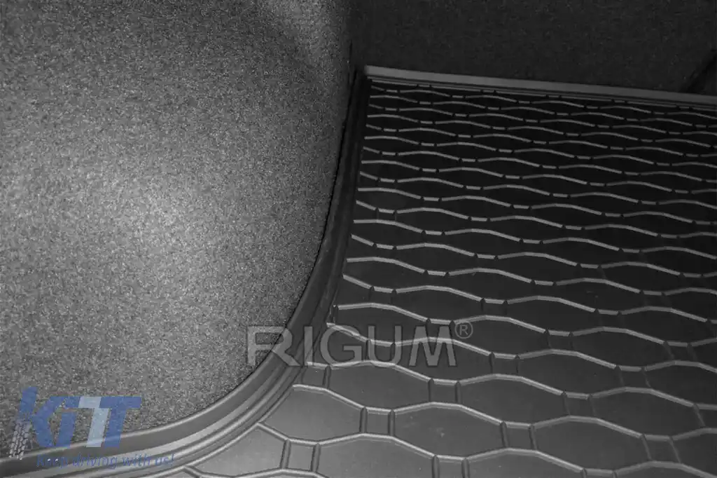 Covor de cauciuc pentru portbagaj de la Rigum, potrivit pentru Volkswagen T-Roc după 2017, cu podeaua portbagajului în poziția superioară-image-6225946
