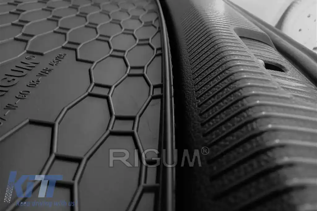 Covor de cauciuc pentru portbagaj de la Rigum, potrivit pentru Volkswagen Golf 5 wagon 2003-2008, Golf 6 wagon 2008-2013, negru-image-6225958