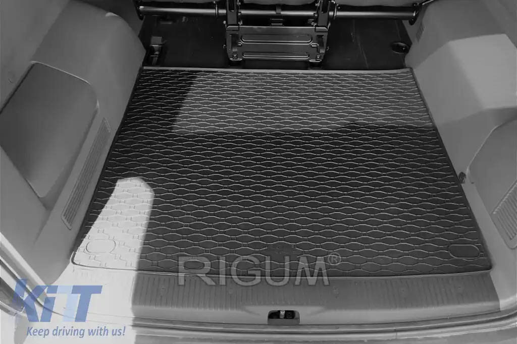 Covor de cauciuc pentru portbagaj de la Rigum, potrivit pentru Volkswagen T5 Caravelle, Transporter 2003-2015, T6 Caravelle, Transporter 2015-2019, T6.1 după 2019 L2-image-6225966