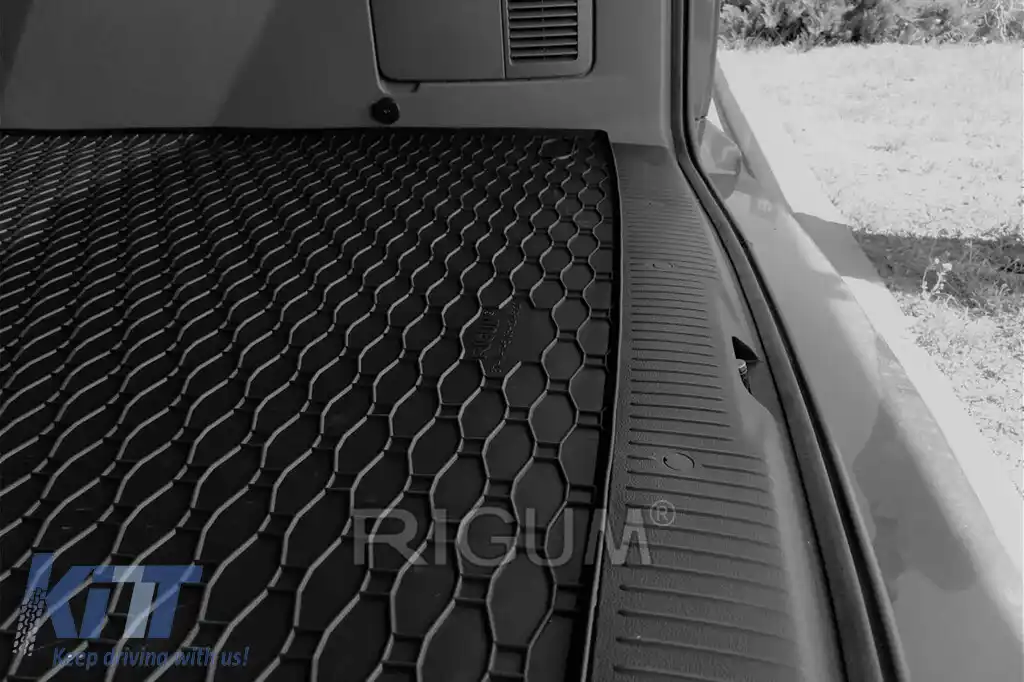 Covor de cauciuc pentru portbagaj de la Rigum, potrivit pentru Volkswagen T5 Caravelle, Transporter 2003-2015, T6 Caravelle, Transporter 2015-2019, T6.1 după 2019 L2-image-6225967