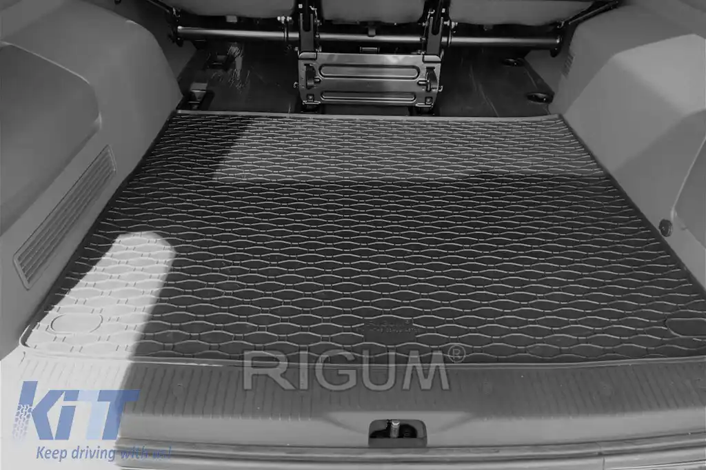 Covor de cauciuc pentru portbagaj de la Rigum, potrivit pentru Volkswagen T5 Caravelle, Transporter 2003-2015, T6 Caravelle, Transporter 2015-2019, T6.1 după 2019 L2-image-6225968