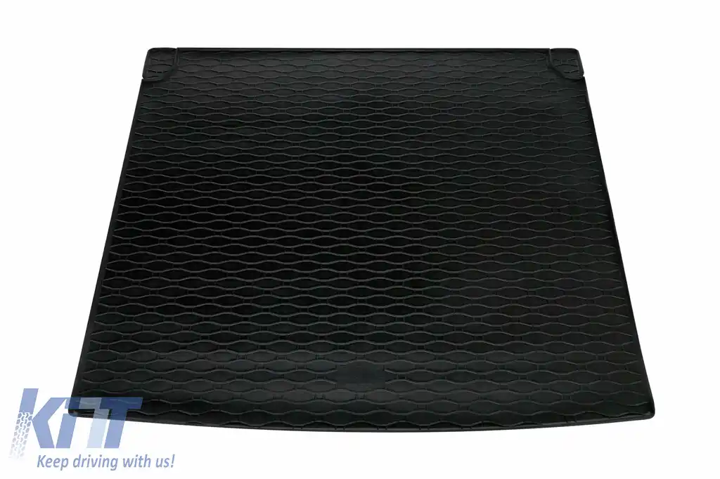 Covor de cauciuc pentru portbagaj de la Rigum potrivit pentru Volkswagen Golf 8 break, break e-TSI, break TGI după 2021 cu podeaua portbagajului în poziția superioară-image-6225975