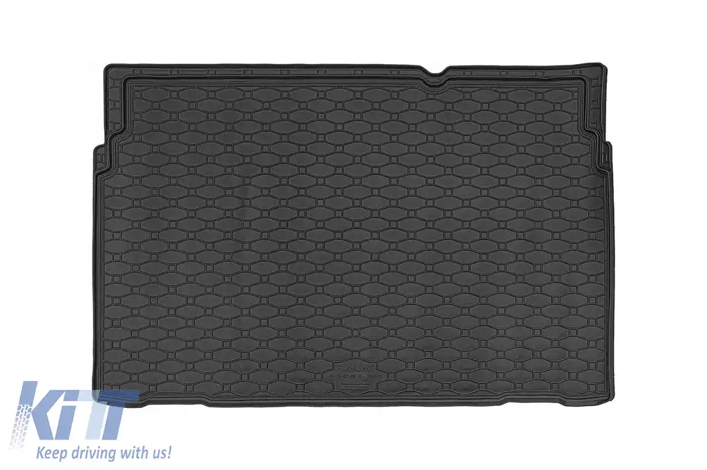 Covor de cauciuc pentru portbagaj de la Rigum, potrivit pentru Citroën C3 Aircross după 2017, cu podeaua portbagajului în poziția superioară