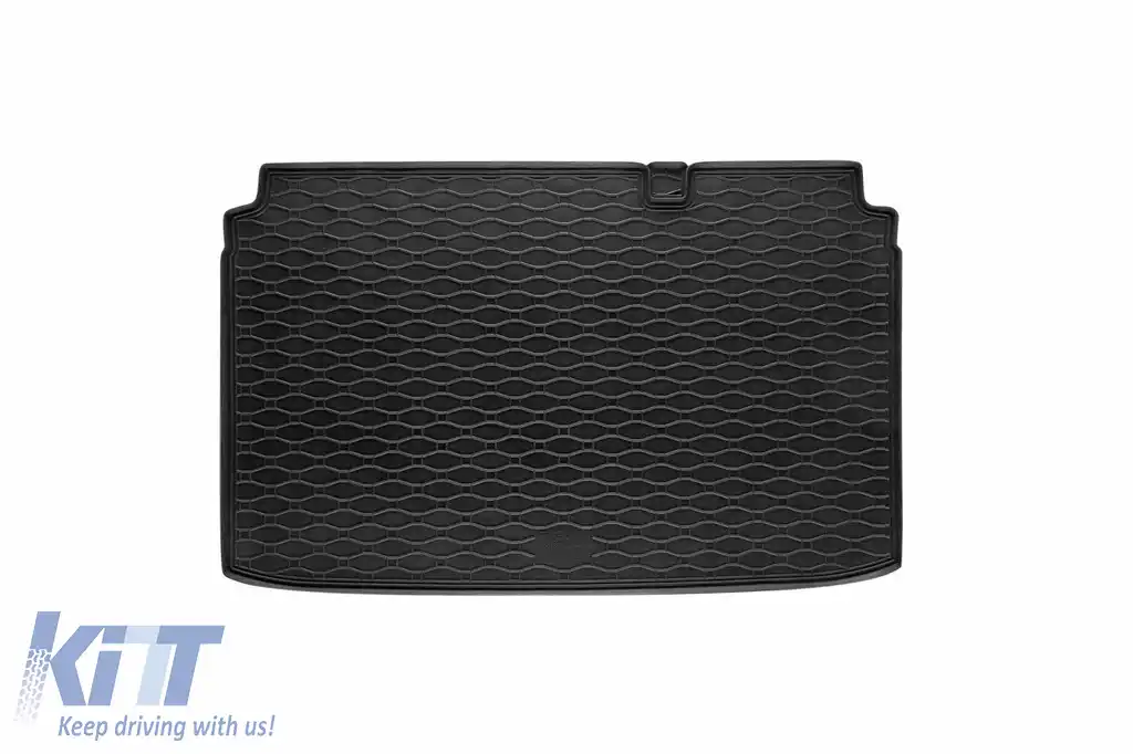 Covor de cauciuc pentru portbagaj de la Rigum, potrivit pentru Ford EcoSport după 2018, cu podeaua portbagajului în poziția superioară sau inferioară