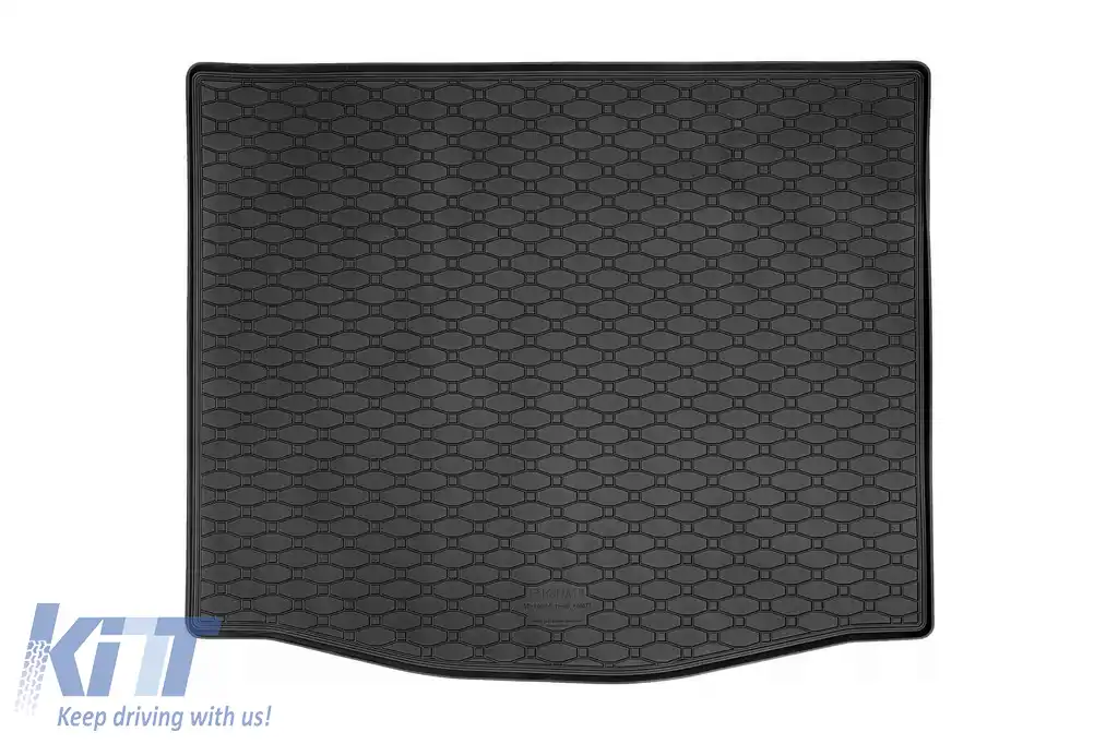 Covor de cauciuc pentru portbagaj de la Rigum, potrivit pentru Ford Focus hatchback după 2011, cu roată de rezervă
