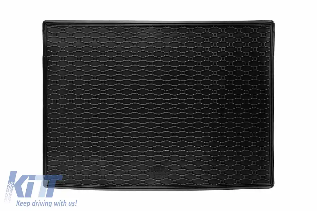 Covor de cauciuc pentru portbagaj de la Rigum potrivit pentru Ford Focus hatchback după 2018, cu roată de rezervă