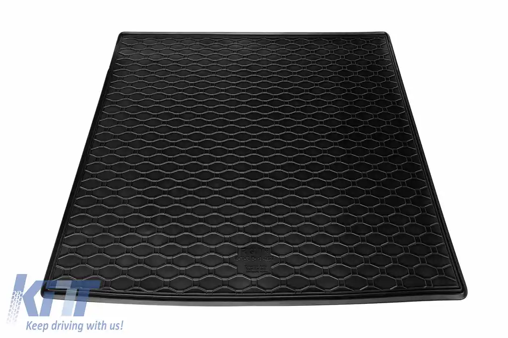 Covor de cauciuc pentru portbagaj de la Rigum potrivit pentru Ford Focus hatchback după 2018, cu roată de rezervă-image-6243304