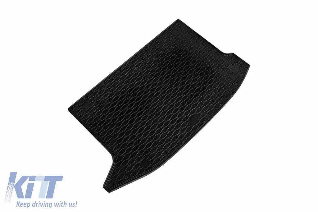 Covor de cauciuc pentru portbagaj de la Rigum, potrivit pentru Hyundai Kona 2017-2023, cu podeaua portbagajului în poziția superioară, negru-image-6243321