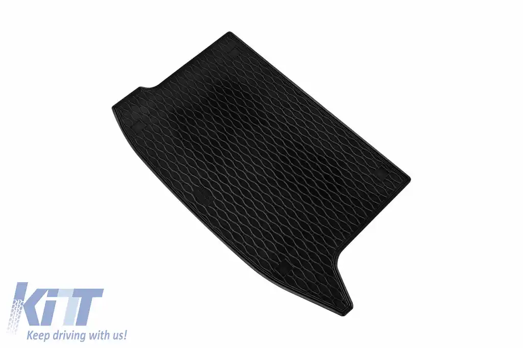 Covor de cauciuc pentru portbagaj de la Rigum, potrivit pentru Hyundai Kona 2017-2023, cu podeaua portbagajului în poziția superioară, negru-image-6243323