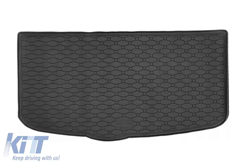 Covor de cauciuc pentru portbagaj de la Rigum, potrivit pentru Hyundai i10 după 2020, versiune fără podea de portbagaj ajustabilă