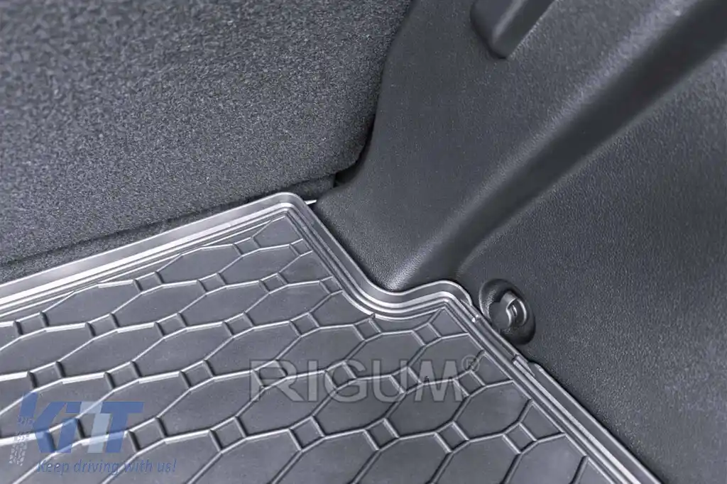 Covor de cauciuc pentru portbagaj de la Rigum, potrivit pentru Hyundai i20 hatchback după 2020, versiune fără podea de portbagaj ajustabilă-image-6243340