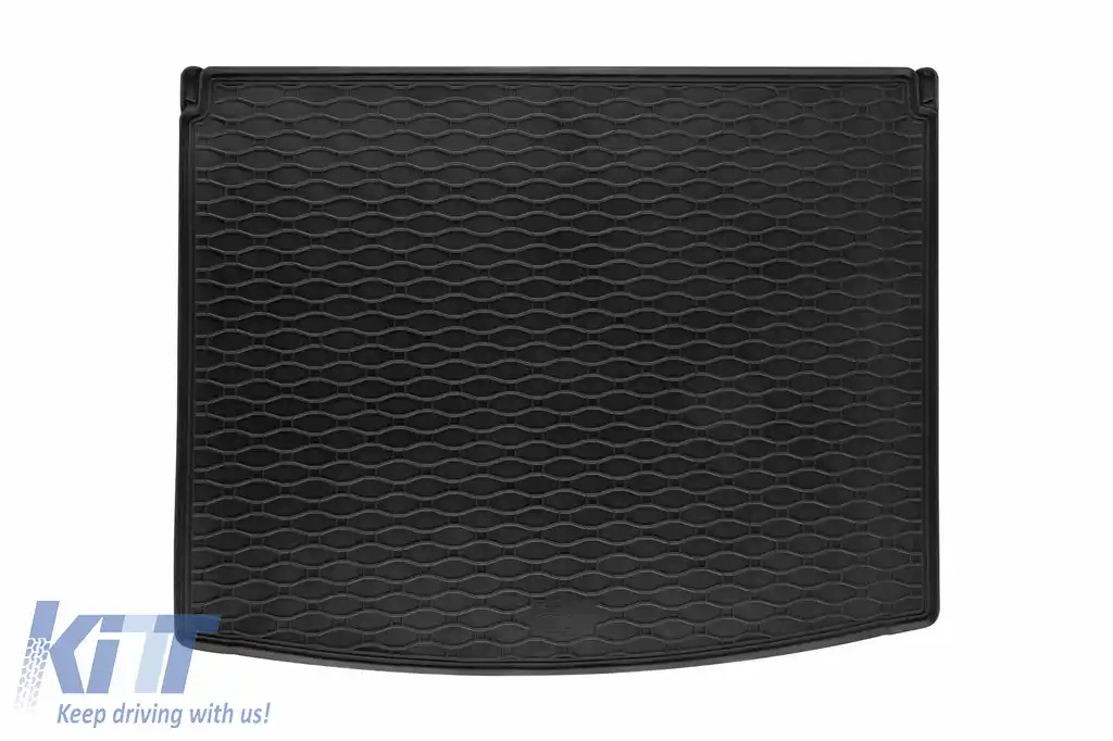 Covor de cauciuc pentru portbagaj de la Rigum, potrivit pentru Jeep Compass, Compass PHEV după 2017 cu podeaua portbagajului în poziția superioară sau inferioară, Jeep Compass, Compass PHEV după 2021 