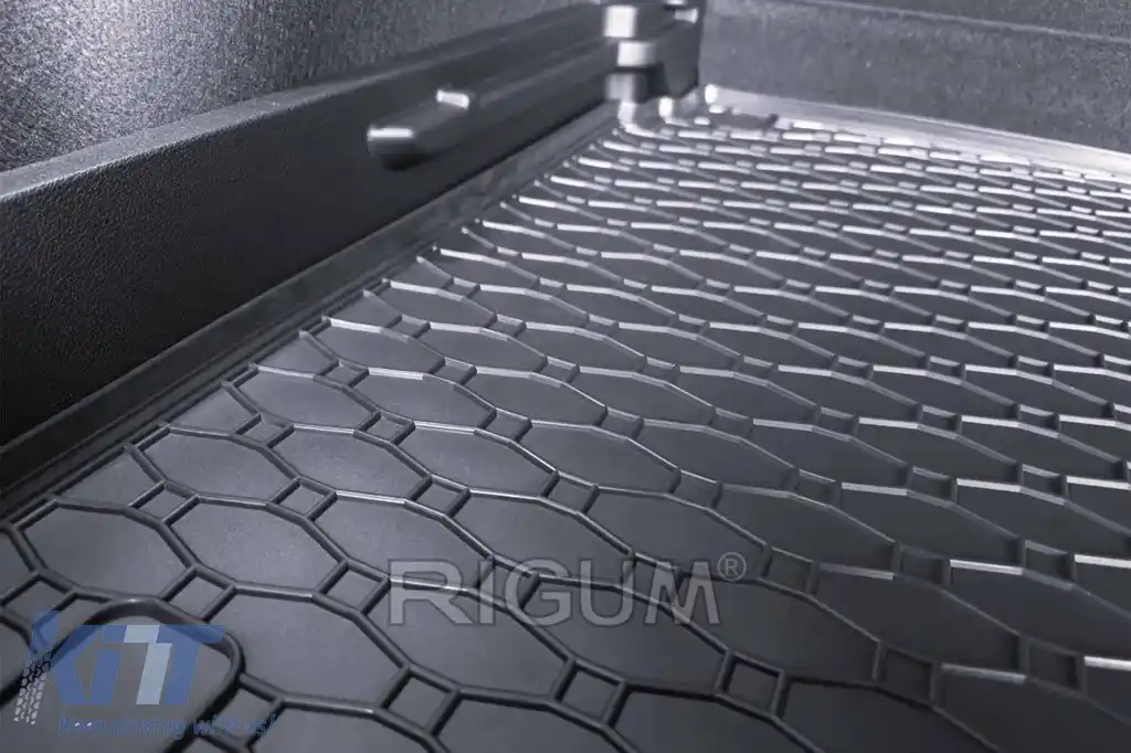 Covor de cauciuc pentru portbagaj de la Rigum, potrivit pentru Kia Ceed hatchback după 2018, cu podeaua portbagajului în poziția inferioară-image-6243416