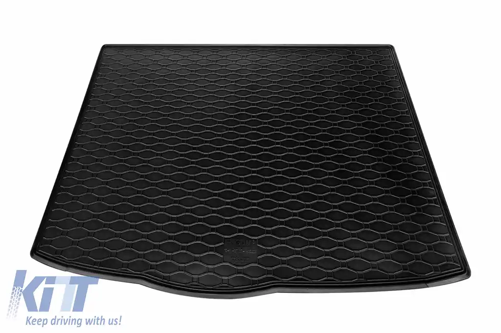 Covor de cauciuc pentru portbagaj de la Rigum, potrivit pentru Kia Stonic după 2017, versiune fără podea de portbagaj ajustabilă-image-6243423