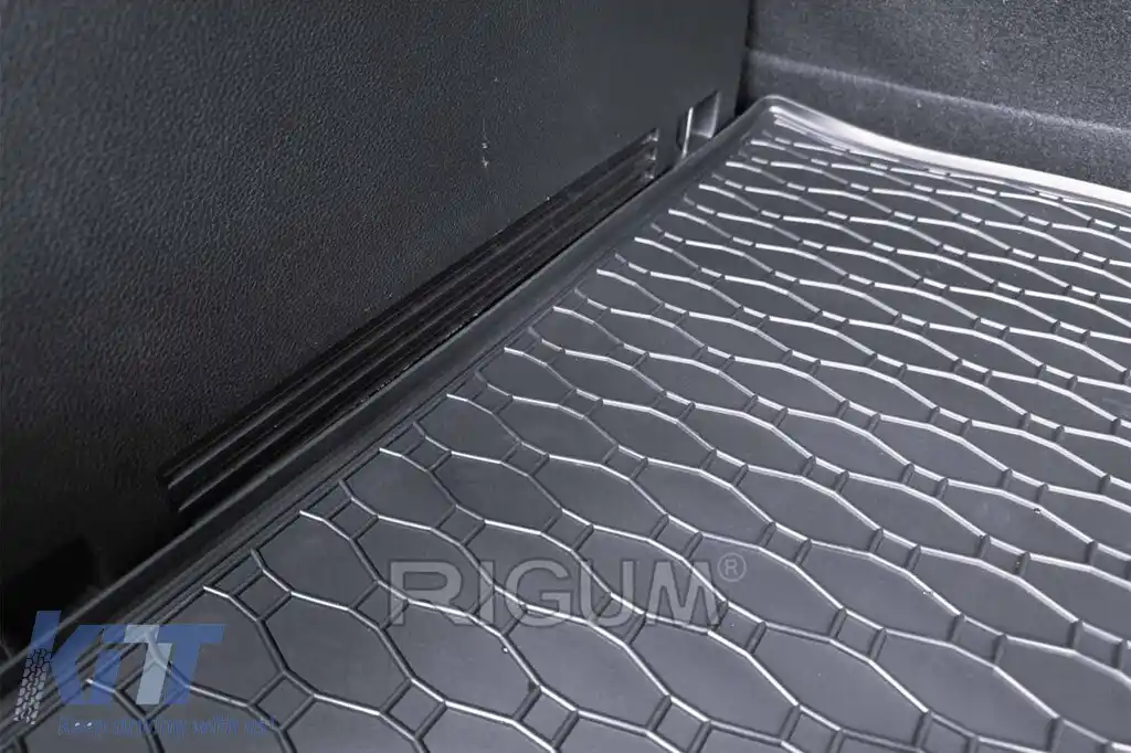 Covor de cauciuc pentru portbagaj de la Rigum, potrivit pentru Kia Stonic după 2017, versiune fără podea de portbagaj ajustabilă-image-6243427