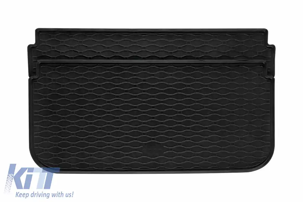 Covor de cauciuc pentru portbagaj de la Rigum potrivit pentru Mini Cooper F55, F56 cu 3 sau 5 uși după 2013, cu podeaua portbagajului în poziția inferioară sau superioară