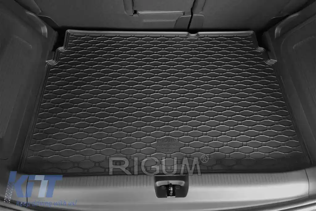 Covor de cauciuc pentru portbagaj de la Rigum, potrivit pentru Opel Crossland X după 2017, Crossland după 2020 cu podeaua portbagajului în poziția superioară sau inferioară-image-6243516