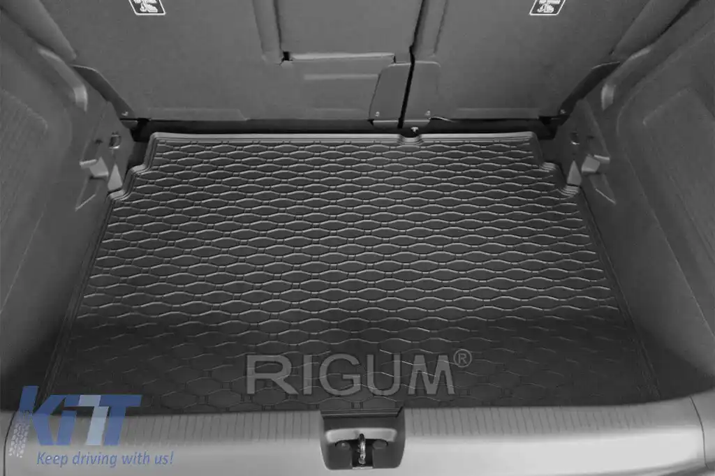 Covor de cauciuc pentru portbagaj de la Rigum, potrivit pentru Opel Crossland X după 2017, Crossland după 2020 cu podeaua portbagajului în poziția superioară sau inferioară-image-6243518