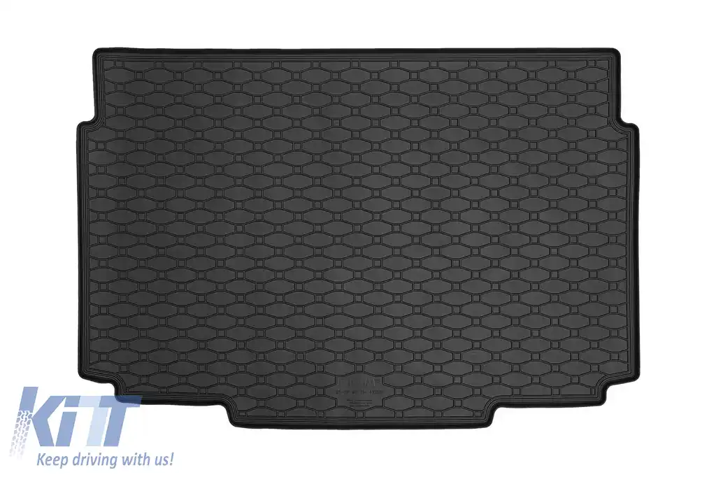 Covor de cauciuc pentru portbagaj de la Rigum, potrivit pentru Opel Mokka, Mokka-e după 2021, cu podeaua portbagajului în poziția inferioară, negru