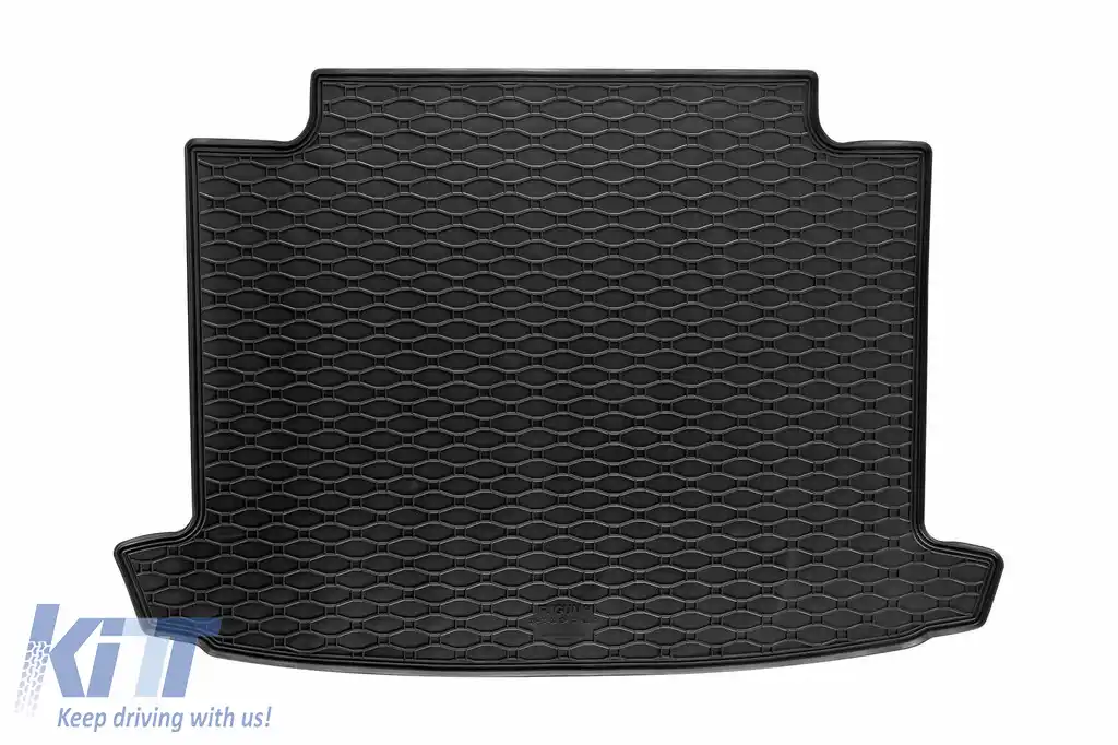 Covor de cauciuc pentru portbagaj de la Rigum, potrivit pentru Renault Clio Grandtour după 2013, cu podeaua portbagajului în poziția superioară