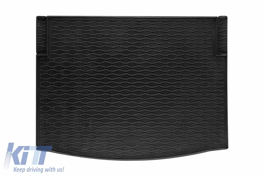 Covor de cauciuc pentru portbagaj de la Rigum, potrivit pentru Seat Leon hatchback după 2020, cu podeaua portbagajului în poziția superioară sau inferioară