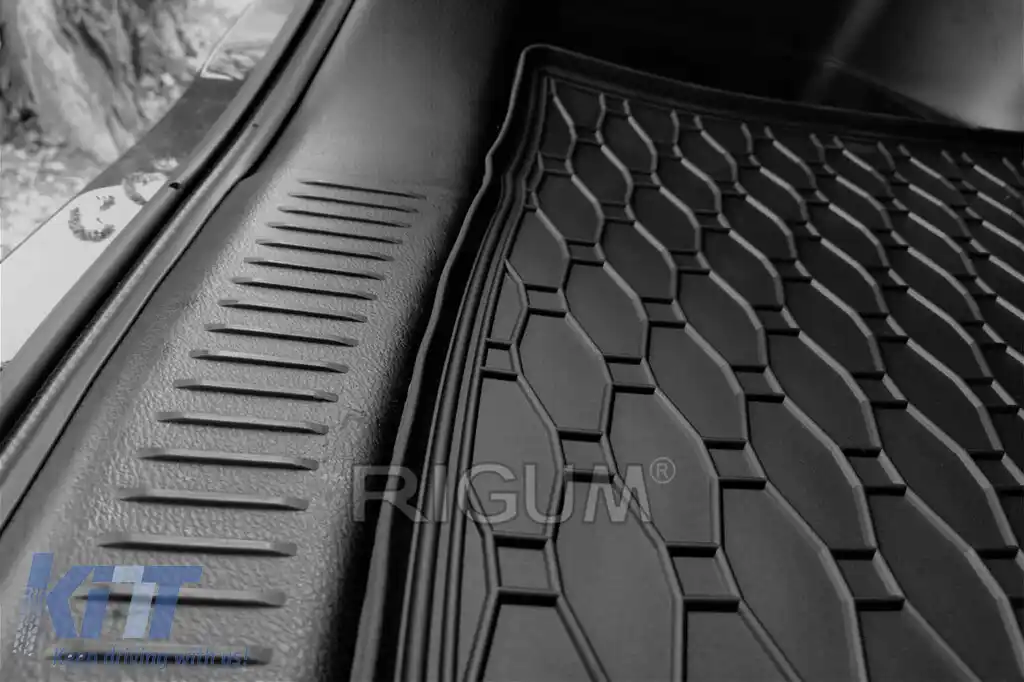 Covor de cauciuc pentru portbagaj de la Rigum, potrivit pentru Suzuki SX4 S-Cross după 2013, S-Cross Hybrid după 2020, negru-image-6243674