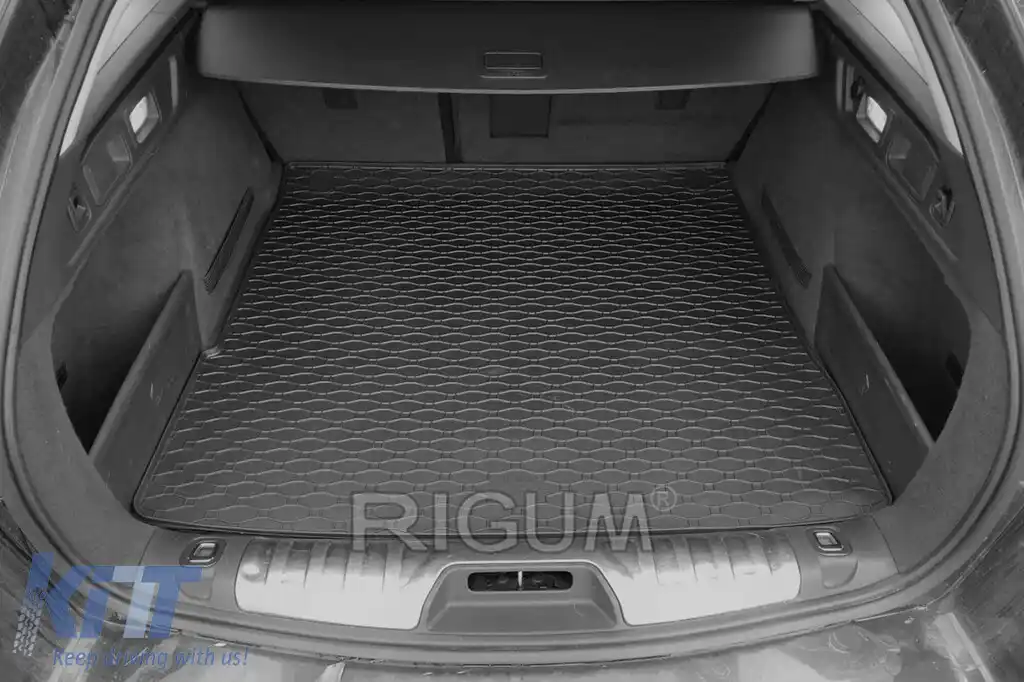 Covor de cauciuc pentru portbagaj de la Rigum, potrivit pentru Skoda Fabia wagon 2014-2021 cu podeaua portbagajului în poziția inferioară-image-6243690