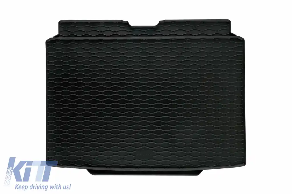 Covor de cauciuc pentru portbagaj de la Rigum potrivit pentru Skoda Yeti 2009-2017 cu roată de rezervă/cu kit de reparare în portbagaj
