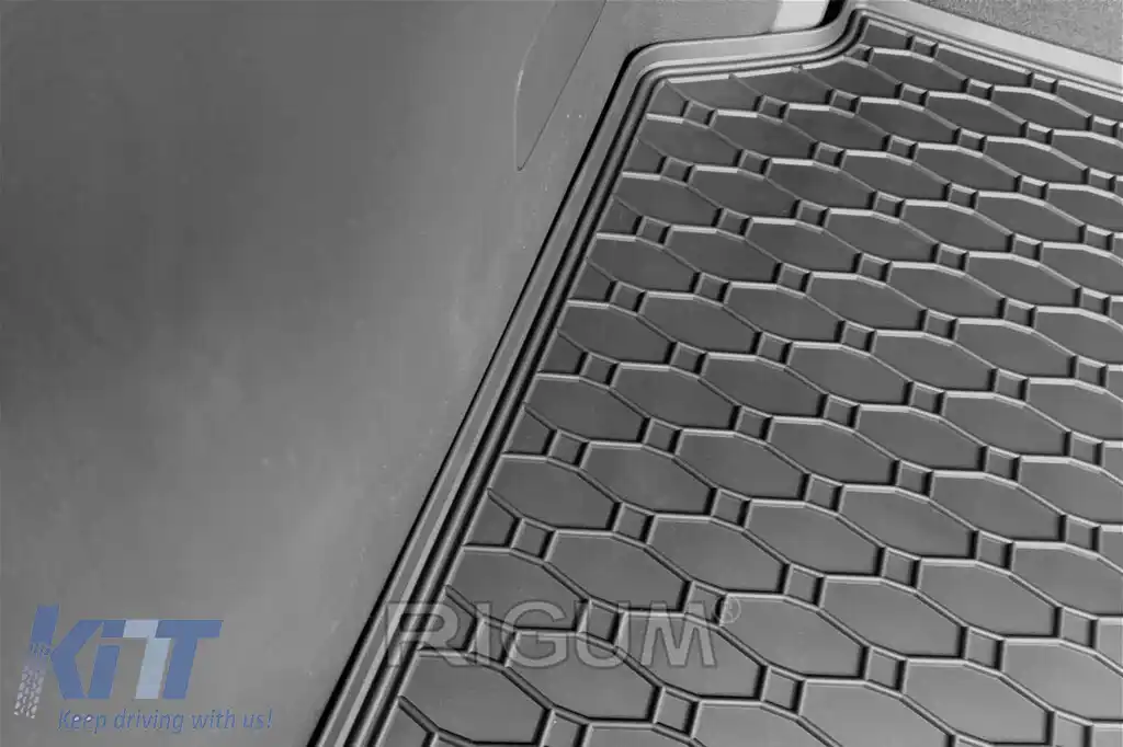 Covor de cauciuc pentru portbagaj de la Rigum, potrivit pentru Toyota Yaris, Yaris Hybrid după 2020, Mazda 2 Hybrid după 2022, negru-image-6243780