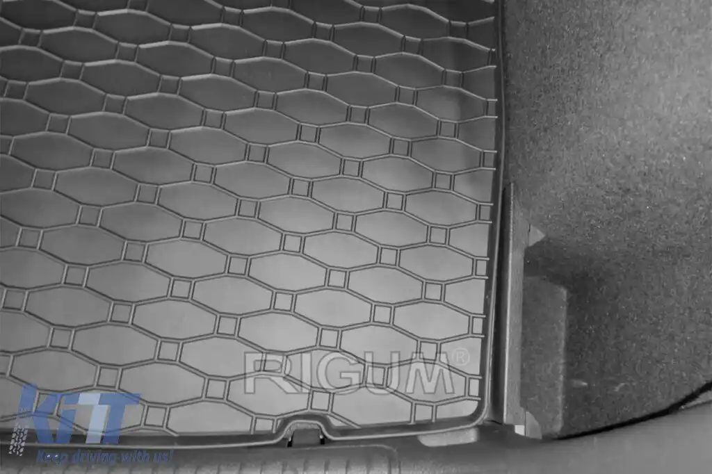 Covor de cauciuc pentru portbagaj de la Rigum potrivit pentru Volkswagen Golf 7 hatchback 2012-2019 cu podeaua portbagajului în poziția superioară-image-6243824