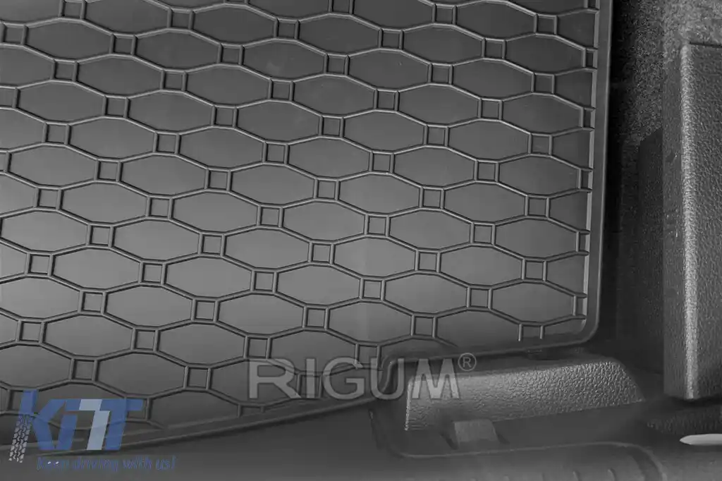Covor de cauciuc pentru portbagaj de la Rigum, potrivit pentru Volkswagen Golf 7 hatchback 2012-2019, cu podeaua portbagajului în poziția inferioară-image-6243871