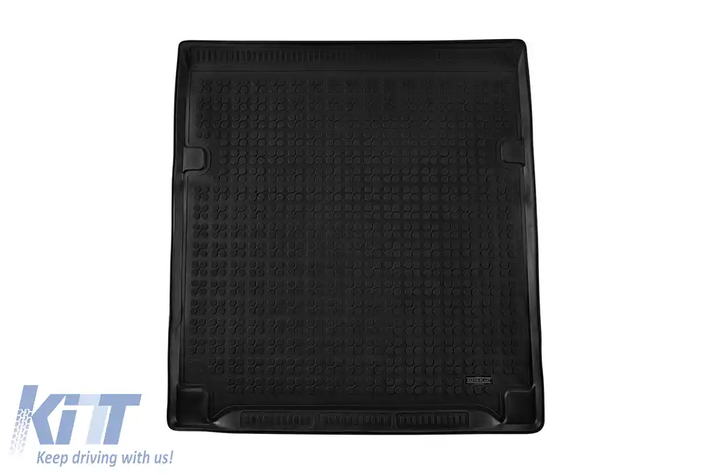 Covor de cauciuc pentru portbagaj de la Rezaw-Plast, potrivit pentru Citroen Berlingo, Opel Combo E, Peugeot Rifter după 2018, Toyota Proace City Verso după 2020, ampatament lung, 5 locuri cu 7 locuri