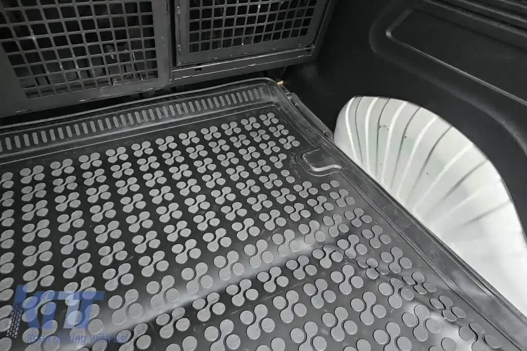 Covor de cauciuc pentru portbagaj de la Rezaw-Plast, potrivit pentru Citroen Berlingo, Opel Combo E, Peugeot Rifter după 2018, Toyota Proace City Verso după 2020, ampatament lung, 5 locuri cu 7 locuri-image-6217074