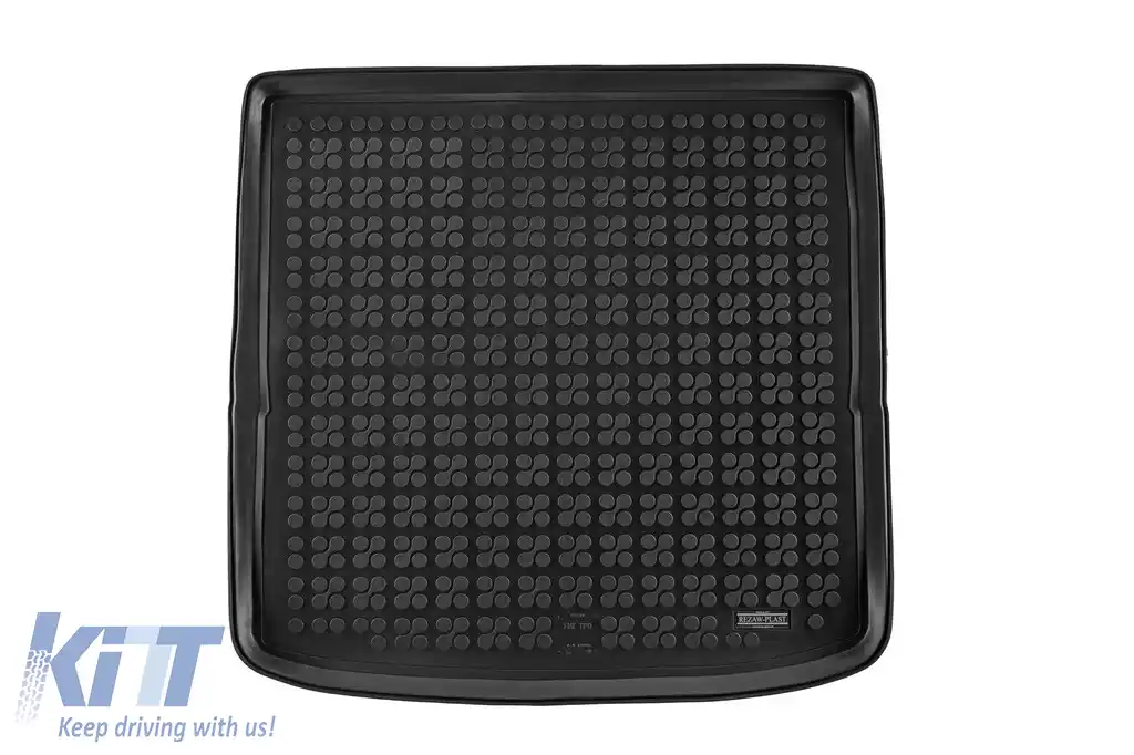 Covor de cauciuc pentru portbagaj de la Rezaw-Plast, potrivit pentru Fiat Tipo MHeV wagon după 2016, cu podeaua portbagajului în poziția superioară
